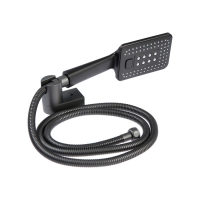 Смеситель для ванны Accoona A63127AT, однорычажный, излив 175 мм, душевой набор, черный Смеситель для ванны Accoona A63127AT, однорычажный, излив 175 мм, душевой набор, черный