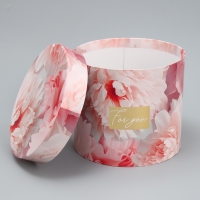 Набор шляпных коробок для цветов 4 в 1, упаковка подарочная, «Нежные цветы», 14 х 13 см - 20 х 17,5 см Набор шляпных коробок для цветов 4 в 1, упаковка подарочная, «Нежные цветы», 14 х 13 см - 20 х 17,5 см