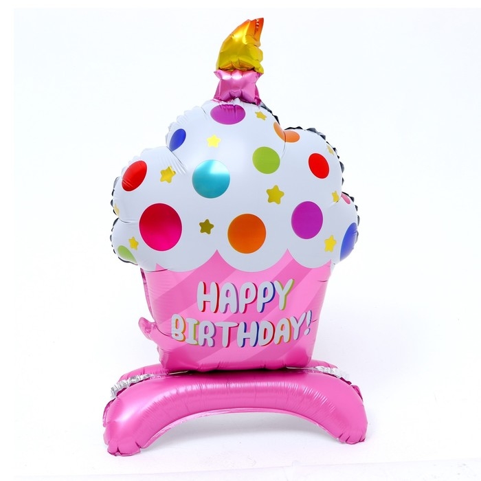 Шар фольгированный 34" &laquo;Пироженка на подставке&raquo;