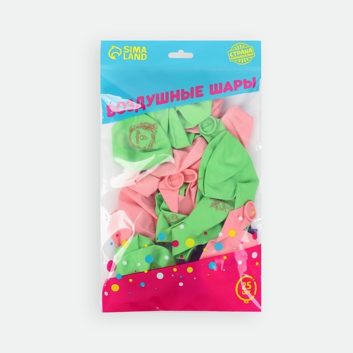 Воздушный шар латексный 12" &laquo;8 Марта&raquo;, 25 шт.