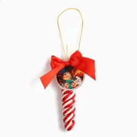 Новый год! Леденец, ёлочная игрушка в форме спирали &laquo;Змея 2025&raquo;, со вкусом клубники, 30 г