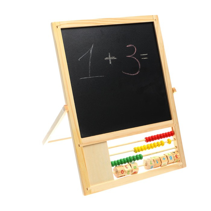Доска магнитная двухсторонняя, на подставке, рабочее поле: 22 &times; 22 см