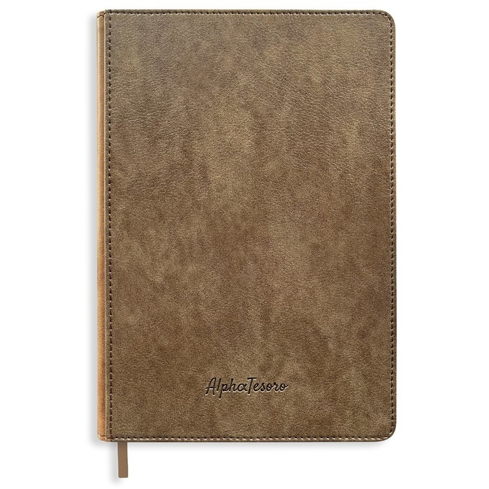 Ежедневник недат А5, 144л АВИНЬОН, тв обл, бл тис, ляссе, бл 80г/м2, корич+беж