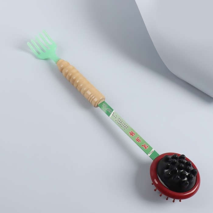 Массажёр-чесалка «Отдых» двусторонний, 38 × 8 × 5,5 см, универсальный, деревянный, разноцветный Массажёр-чесалка «Отдых» двусторонний, 38 × 8 × 5,5 см, универсальный, деревянный, разноцветный