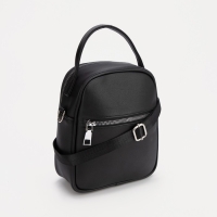 Сумка-саквояж на молнии, цвет чёрный Сумка-саквояж на молнии, цвет чёрный