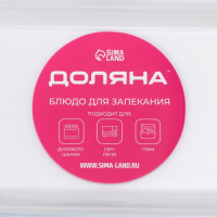 Форма для запекания и выпечки из жаропрочного стекла прямоугольная Доляна &laquo;Фуэго&raquo;, 1 л, 25,7&times;14,5&times;4,7 см