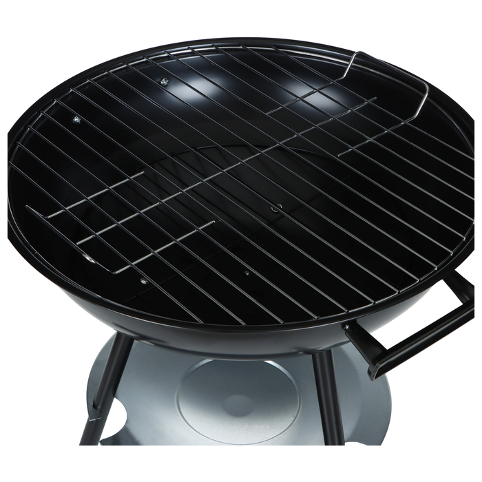 Барбекю с крышкой, на колёсах, d=44 см, h=65 см