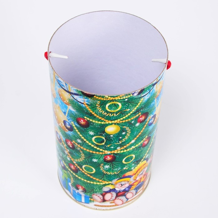 Новый год. Подарочная коробка, тубус «Новогодние музыканты» 120х220мм . Новый год. Подарочная коробка, тубус «Новогодние музыканты» 120х220мм .