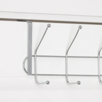 Вешалка на дверь на 4 двойных крючка Доляна «Блеск», 31×15×11 см, цвет хром Вешалка на дверь на 4 двойных крючка Доляна «Блеск», 31×15×11 см, цвет хром