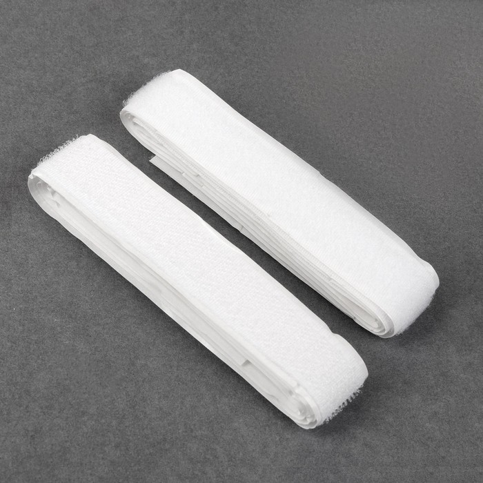 Липучка на клеевой основе, 20 мм × 100 ± 5 см, цвет белый Липучка на клеевой основе, 20 мм × 100 ± 5 см, цвет белый