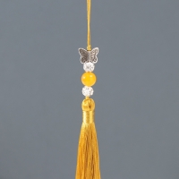 Подвеска текстиль, металл "Бабочка" золотая 1х1,2х16,5 см Подвеска текстиль, металл "Бабочка" золотая 1х1,2х16,5 см