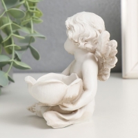 Сувенир полистоун подсвечник "Ангелочек с цветком" МИКС 10х8,2х9,2 см Сувенир полистоун подсвечник "Ангелочек с цветком" МИКС 10х8,2х9,2 см