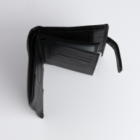 Портмоне мужское на магните 3 в 1, отдел для автодокументов, паспорта, цвет чёрный Портмоне мужское на магните 3 в 1, отдел для автодокументов, паспорта, цвет чёрный