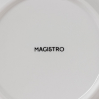 Тарелка фарфоровая для пасты Magistro &laquo;Бланш&raquo;, 500 мл, d=25,5 см, цвет белый