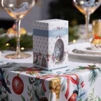 Светодиодная фигура &laquo;Золотистый фонарь с лосём и косулей&raquo; 6.3 &times; 12 &times; 6.3 см, пластик, батарейки AG13х3 (в комплекте), свечение тёплое белое