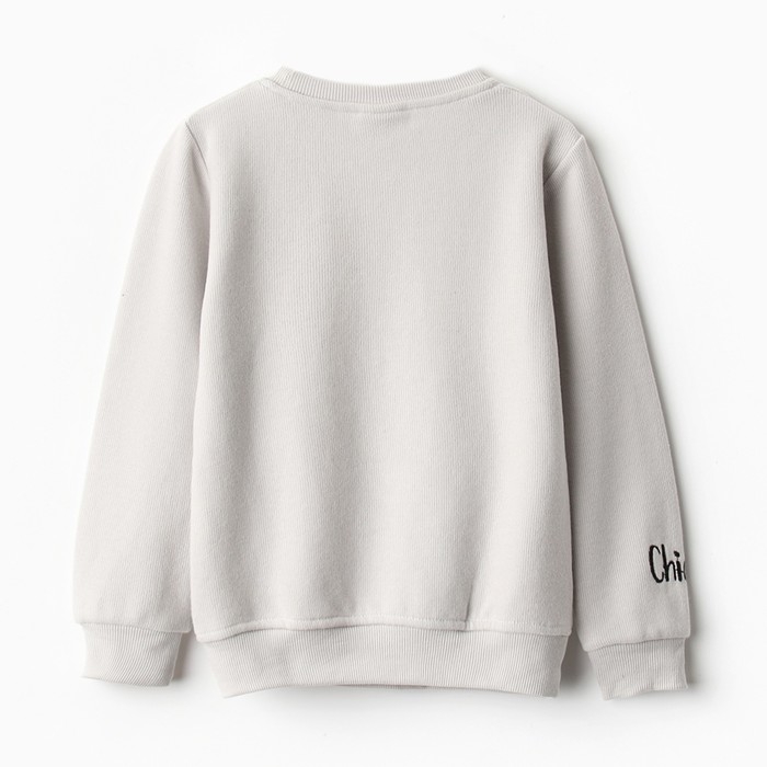 Свитшот детский, цвет серый, рост 116 см