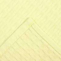 Полотенце "Доляна" цвет жёлтый 35х60 см, 100% хлопок, крупная вафля 220 г/м2