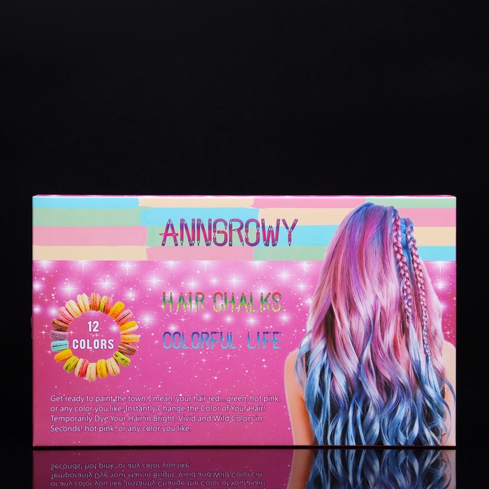 Набор мелков-карандашей для волос, 12 шт Набор мелков-карандашей для волос, 12 шт