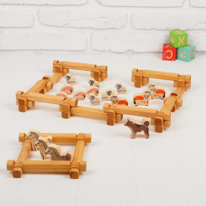 Конструктор &laquo;Двор&raquo; 58 деталей