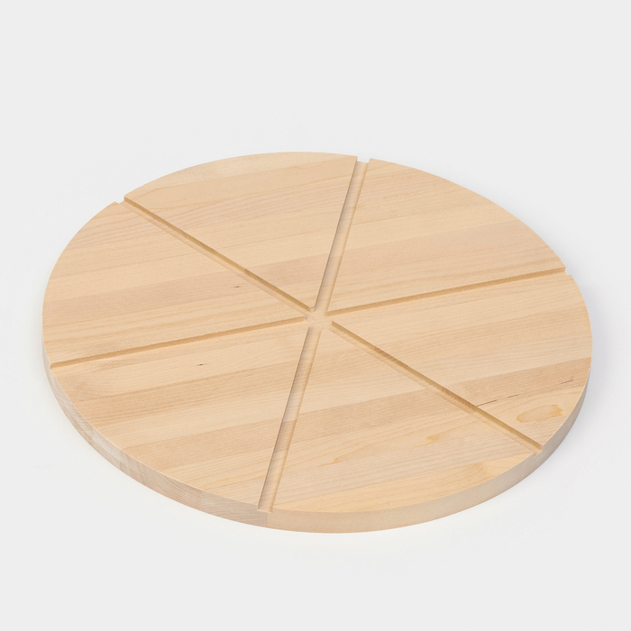 Доска для пиццы Adelica &laquo;Итальяно&raquo;, 6 кусков, d=32 см, толщина 1,8 см, берёза