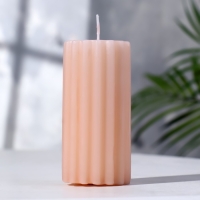 Свеча- цилиндр ароматическая "Рельеф. Сандаловое дерево", 5х10 см Свеча- цилиндр ароматическая "Рельеф. Сандаловое дерево", 5х10 см