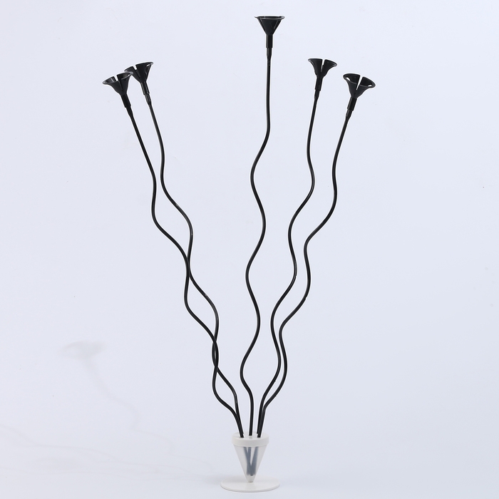 Набор &laquo;ВОЛНА&raquo;, палочка+держатель+подставка, набор 5 шт., чёрный