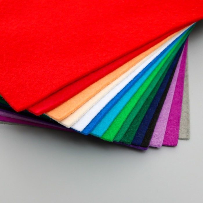 Набор мягкого фетра Набор мягкого фетра "Астра" (16 шт) ассорти, 3 мм, 400 гр. 20х30 см