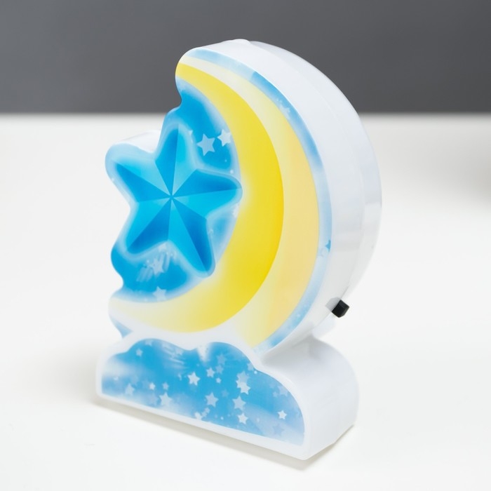 Ночник пластик"Веселые Зверята" 3 диода 220В МИКС 9х6х6,2 см RISALUX