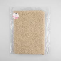 Лоскут мех &laquo;Барашек&raquo;, 50 &times; 50 см, 500 г/м, цвет бежевый №2