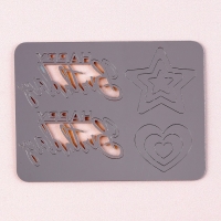 Набор топперов &laquo;С днём рождения&raquo;, со звёздами и сердцами, цвет золото