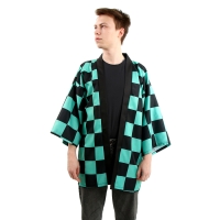 Карнавальное хаори &laquo;Демонический клинок&raquo;, р. 48-50 (XL), цвет зелёный