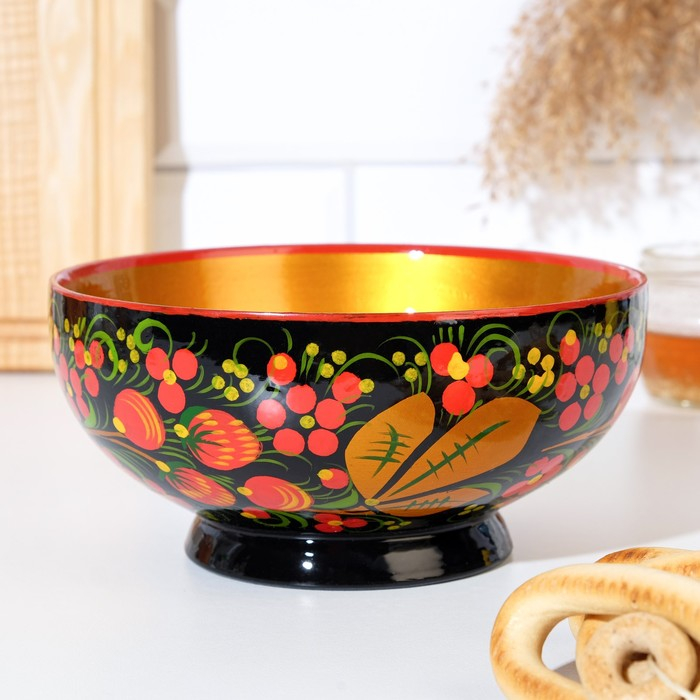 Чашка &laquo;Ягодка&raquo;, большая, 16&times;7см, хохлома