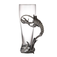 Бокал для пива "Рак", серебро Бокал для пива "Рак", серебро