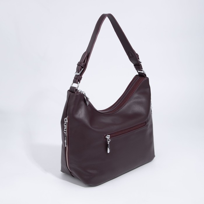 Сумка-мешок на молнии, цвет бордовый Сумка-мешок на молнии, цвет бордовый