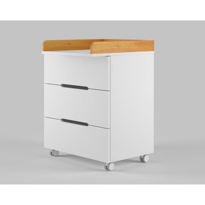 Комод пеленальный детский ИНКАНТО Anniken ЕCCO 800/3, 83х45х97 см., 3 ящика, цвет белый/бук