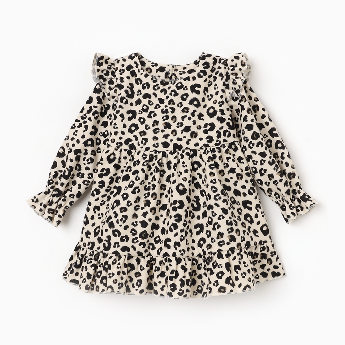 Платье Крошка Я "Лео", рост 74-80, бежевый