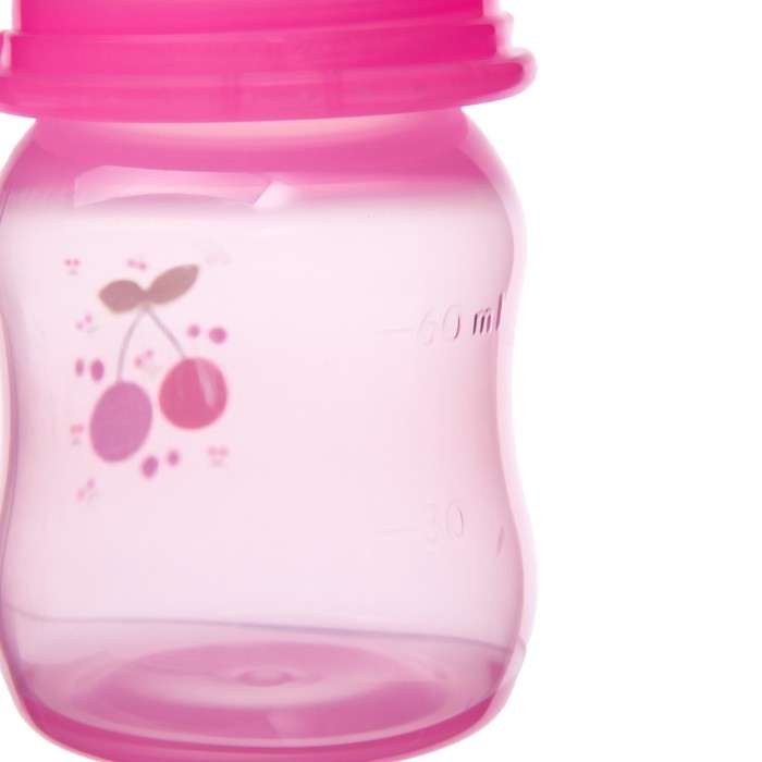 Бутылочка для кормления цветная, классическое горло, 60 мл., от 0 мес., рисунок МИКС для девочки Бутылочка для кормления цветная, классическое горло, 60 мл., от 0 мес., рисунок МИКС для девочки