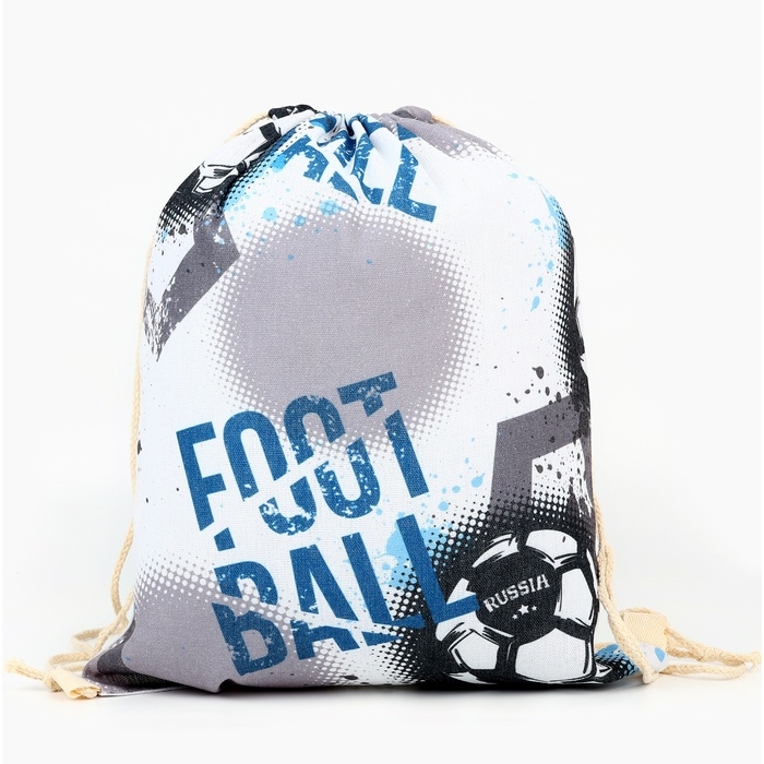 Мешок для обуви &laquo;Футбол&raquo; хлопковкая 30 х 40 см