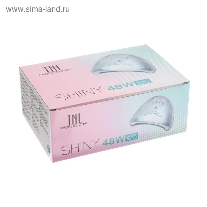 Лампа для гель-лака TNL Shiny, UV/LED, 48 Вт, 30 диодов, таймер 5/30/60 сек, перл.-голубой