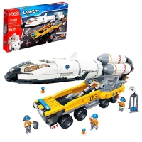 Конструктор Космос &laquo;Шатл на погрузчике&raquo;, 676 деталей