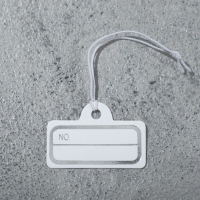 Ценник набор 100 шт. 2,1&times;3,1, цвет бело-серебристый