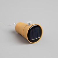 Гирлянда &laquo;Нить&raquo; 1 м роса с пробкой, IP44, серебристая нить, 10 LED, свечение мульти, солнечная батарея