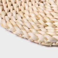 Салфетка сервировочная на стол Доляна &laquo;Косичка&raquo;, d=25 см, плетёная