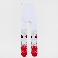 Колготки Дисней &laquo;Минни Маус&raquo;, цвет красный/белый, 104-110 см