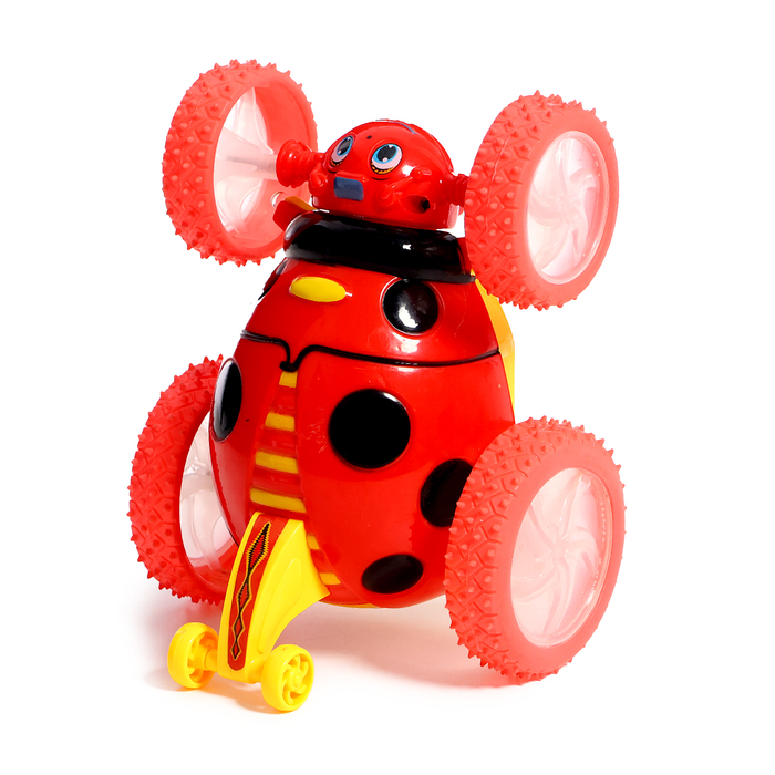Машина-перевёртыш «Божья коровка», радиоуправляемая, световые эффекты, цвет красный Машина-перевёртыш «Божья коровка», радиоуправляемая, световые эффекты, цвет красный