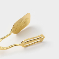 Щипцы для подачи прямоугольные &laquo;Рахат золото&raquo;, h=22 см, цвет золотой