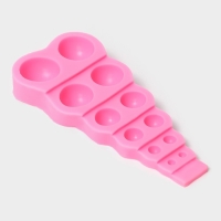 Молд «Полусферы», силикон, 14×7×2 см, 12 ячеек, цвет розовый Молд «Полусферы», силикон, 14×7×2 см, 12 ячеек, цвет розовый