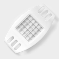 Овощерезка Доляна &laquo;Кубик&raquo;, 17 см, с ручками, цвет белый