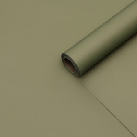 Пленка для цветов тонированная, матовая, оливковый, 0,5 х 10 м &plusmn;1 см, 65 мкм