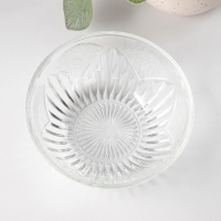 Набор стеклянных салатников на подставке &laquo;Вирго&raquo;, 330 мл, d=12,5 см, 6 шт